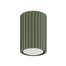 Sollux Lighting Karbon Aluminum Olive Green 1 Lights Minimalist Ceiling Light - thumbnail 1