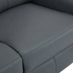 More4Homes Madrid 2 Seater Manual Recliner Air Leather Sofa (Grey) - thumbnail 6
