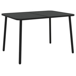 Berkfield Garden Table Anthracite 110X80X71 Cm Steel - thumbnail 2