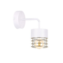 Luminosa Lighting Luminosa Royal Wall Lamp White, Gold, 12Cm, 1X E27