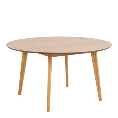 Furniture To Go Roxby Round Dining Table In Oak 140X76Cm - image 1