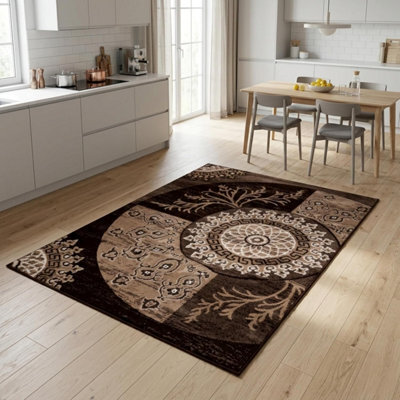 Modern Traditional Living Room Area Rug Rectangular Soft Short Pile Carpet For Bedroom Dining Room 80X150 Cm - image 1