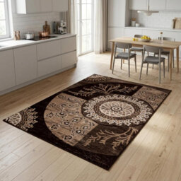 Modern Traditional Living Room Area Rug Rectangular Soft Short Pile Carpet For Bedroom Dining Room 80X150 Cm - thumbnail 1