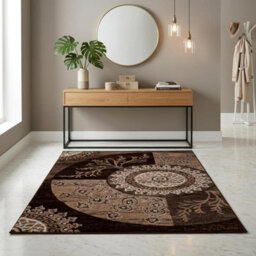 Modern Traditional Living Room Area Rug Rectangular Soft Short Pile Carpet For Bedroom Dining Room 80X150 Cm - thumbnail 4