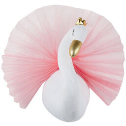 Beliani Kids Wall Decor Swan Odetta Cotton 32 Cm White - thumbnail 1