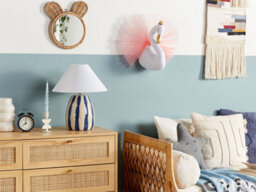 Beliani Kids Wall Decor Swan Odetta Cotton 32 Cm White - thumbnail 2