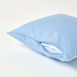 Homescapes Blue Continental Egyptian Cotton Pillowcase 200 Tc, 40 X 40 Cm - thumbnail 3