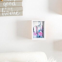 "Nicola Spring 4 X 6"" Deep Photo Frame - White - 3D Deep Box Picture Frame Portrait Display Case (17.5 X 12.5Cm)" - thumbnail 6