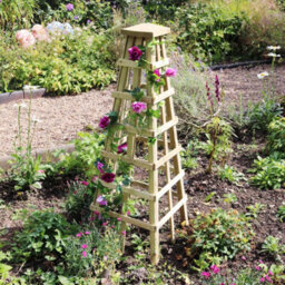 Zest Scafell Pike Obelisk Wooden Garden Plant Rose Flower Support By Zest Outdoor Living - thumbnail 2