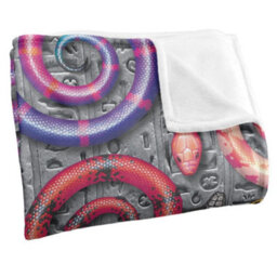 Royce Mcclure Hisstory Snake Silky Supersoft Blanket Multicoloured (152Cm X 127Cm) - thumbnail 3