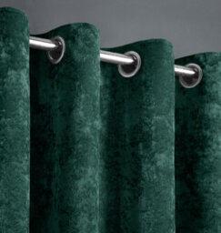 Intimates Luxury Velvet Drapes Ring Top Curtains - Fully Lined, Thermal Perfect For Modern Decor And Sophisticated Style - Emerald