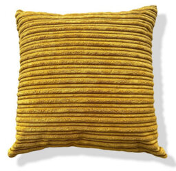 Beautiful Beanbags Set Of 4 Jumbo Cord Scatter Cushions Complete With Cushion Pads Furniture Cushions With Inserts 4 Plush Cord Cushions - Mustard - thumbnail 4
