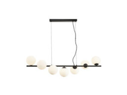 Luminosa Lighting Luminosa Inoa Bar Pendant Ceiling Light Black, Opal 7Xg9 400Lm - Uk Stock - thumbnail 4