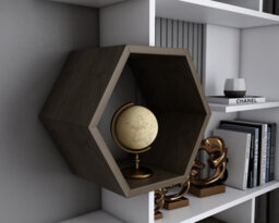 Decorotika Darla Bookcase, Bookshelf, Shelving Unit, Display Unit - White And Walnut Pattern - thumbnail 3