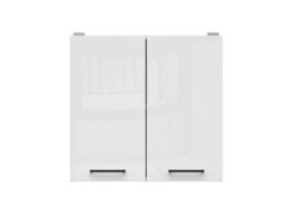 Impact Furniture Kitchen Wall Cabinet Unit Cupboard 800mm Chalk White Gloss 2 Door Storage Modern Junona Budget Furniture - thumbnail 3