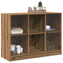 Berkfield Sideboard Artisian Oak 102X37X75.5 Cm Engineered Wood - thumbnail 3