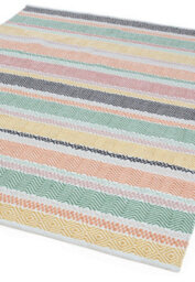 Multicoloured Outdoor Rug, Geometric Striped Stain-Resistant Rug For Patio Decks, 2mm Modern Outdoor Rug-160Cm X 230Cm - thumbnail 3