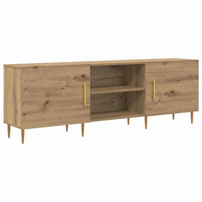 Berkfield Modern Tv Cabinet Artisan Oak 150 X 30 X 50 Cm Engineered Wood - image 1