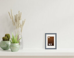 A5 Grey Picture Frame With Mount For A6 (10.5 X 14.8Cm - 4.1 X 5.8In) Poster, Photo, Artwork, Or Print. - thumbnail 4
