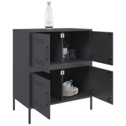 Berkfield Sideboard Anthracite 68X39X79 Cm Steel - thumbnail 5