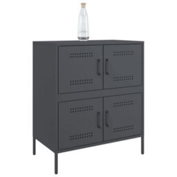Berkfield Sideboard Anthracite 68X39X79 Cm Steel - thumbnail 4
