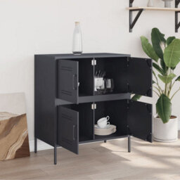Berkfield Sideboard Anthracite 68X39X79 Cm Steel - thumbnail 3