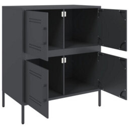 Berkfield Sideboard Anthracite 68X39X79 Cm Steel - thumbnail 9