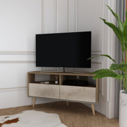 Decorotika Aura Tv Unit For Tvs Up To 55 Inch Travertine - thumbnail 2