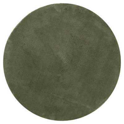 Berkfield Modern Rug Huarte Short Pile Soft And Washable Forest Green Size  120 Cm