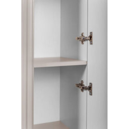 Heze Furniture Elegance Glamour Style Tall Bathroom Cabinet In Cashmere - thumbnail 8
