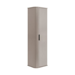 Heze Furniture Elegance Glamour Style Tall Bathroom Cabinet In Cashmere - thumbnail 2