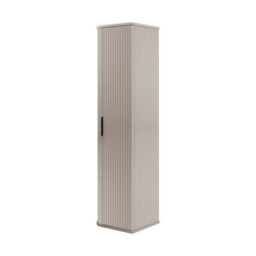 Heze Furniture Elegance Glamour Style Tall Bathroom Cabinet In Cashmere - thumbnail 3