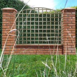 Premier Garden Supplies Arch Top Wooden Trellis Panel 6Ft X 4Ft (3 Pack) Standard Square Lattice Fencing Screen Divider For Climbing Plant Support - thumbnail 6