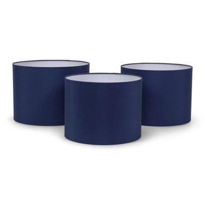 Valuelights Torbery Set Of 3 Navy Nesting Ceiling Light Shades And Bulbs (D)30Cm - image 1