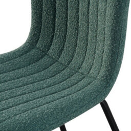 MCC Direct Set Of 2 Teddy Faux Fur Stitched Design Dining Chairs Green Bella By Mcc - thumbnail 6