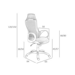 Angel Cerda Ergonomic Black Fabric Swivel Office Chair For Modern Workspaces - thumbnail 7