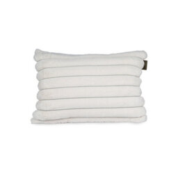 rucomfy Beanbags Rucomfy Ribbed Faux Fur 40X60Cm  Cushion - Ivory Cosy Luxury Home Decor Pillow - thumbnail 2