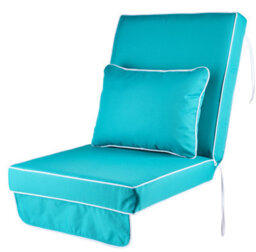 Alfresia Replacement Teal Luxury Swing Seat Cushion With Luxury Thick Foam Filling - thumbnail 1