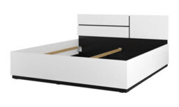 Arte Kross Eu Super King Bed Frame In Crisp White - 180X200Cm Luxurious Sleep Solution With Dual Headboard Options - thumbnail 3