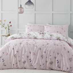 Catherine Lansfield Bedding Songbird Duvet Cover Set With Pillowcases Pink - thumbnail 2