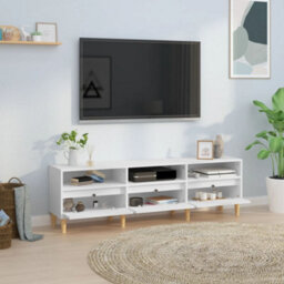 Berkfield Classic Tv Cabinet White 150X30X44.5 Cm Engineered Wood - thumbnail 3
