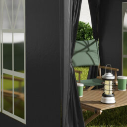 Outsunny 2X2M Pop Up Gazebo Canopy Marquee W/ Carry Bag, Black - thumbnail 9