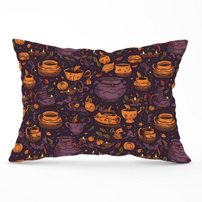 Warren Reed Designer Wicked Witches Bubbling Cauldrons Cushions 33Cm X 48Cm - image 1