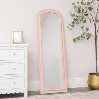 Melody Maison Full Length Pale Pink Leaner & Wall Mirror - 47Cm X 142Cm - image 1