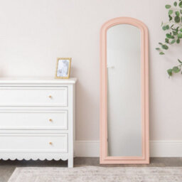 Melody Maison Full Length Pale Pink Leaner & Wall Mirror - 47Cm X 142Cm - thumbnail 5