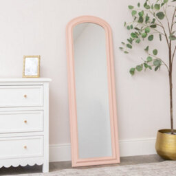 Melody Maison Full Length Pale Pink Leaner & Wall Mirror - 47Cm X 142Cm - thumbnail 1