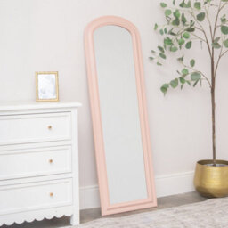 Melody Maison Full Length Pale Pink Leaner & Wall Mirror - 47Cm X 142Cm - thumbnail 4
