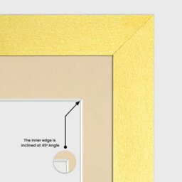 AK Frames 12X12 Gold Modern Multi Photo Frame With Ivory Mount - Holds 4 Apertures (4X) 6X4 Photos - thumbnail 7