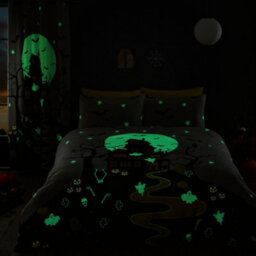 Bedlam Haunted House Glow In The Dark Duvet Cover Set - thumbnail 4