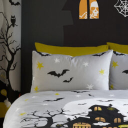 Bedlam Haunted House Glow In The Dark Duvet Cover Set - thumbnail 2